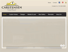 Tablet Screenshot of carstensenhomes.com